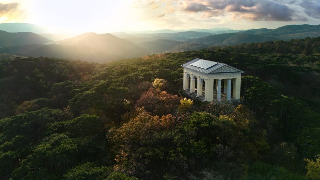 Lichtstimmung in der  Landschaftsfotografie über dem Wienerwald von Atelier Schulte