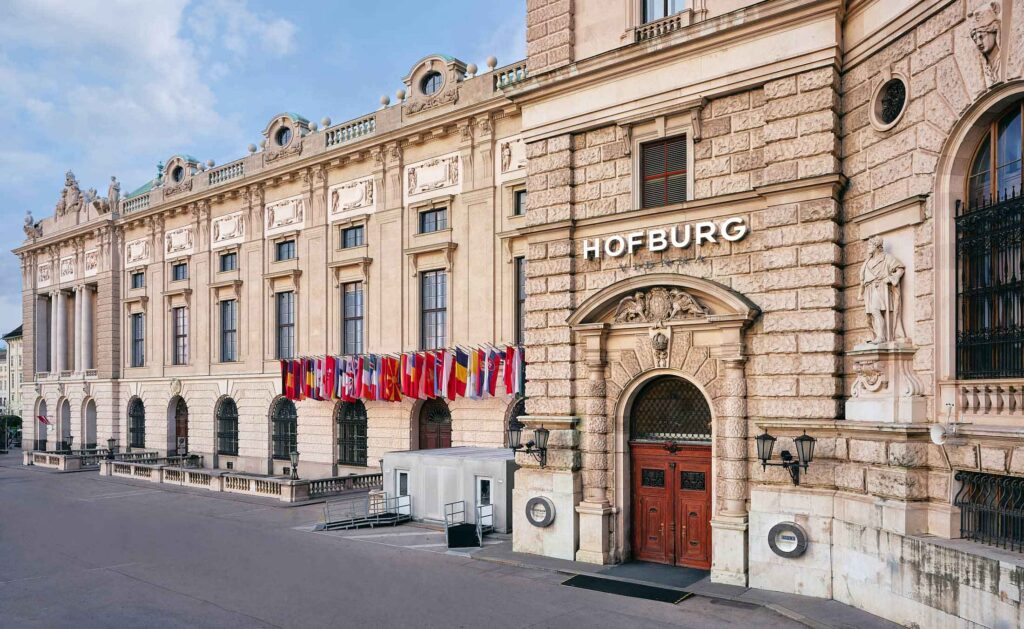 Hofburg Wien – Architekturfotografie der historischen Fassade im öffentlichen Raum als Beispiel für Panoramafreiheit in Österreich, fotografiert von Fotograf Florian Schulte